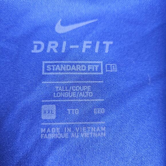 Nike Logo Polo Shirt Size XXL Stripe Dri-Fit Stretch Golf Performance CU9858-455 - Picture 6 of 11